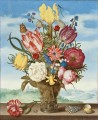 Bosschaert Ambrosius Bouquet de fleurs sur un ciel de rebord